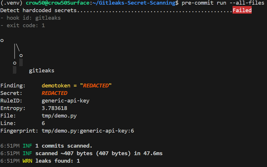Local Pre-Commit Fail