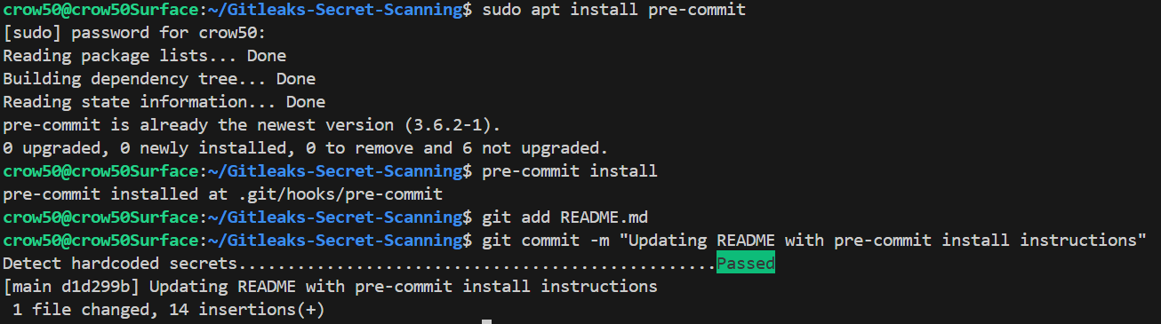 Pre-Commit Global Usage