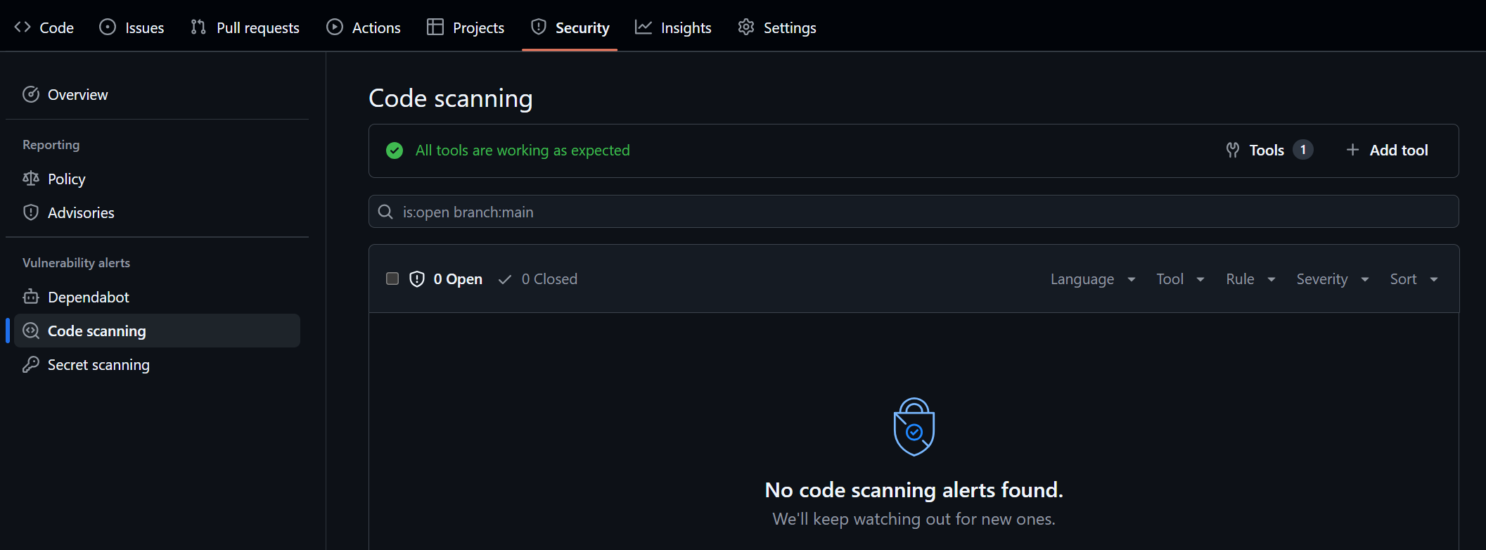 Code Scanning Report